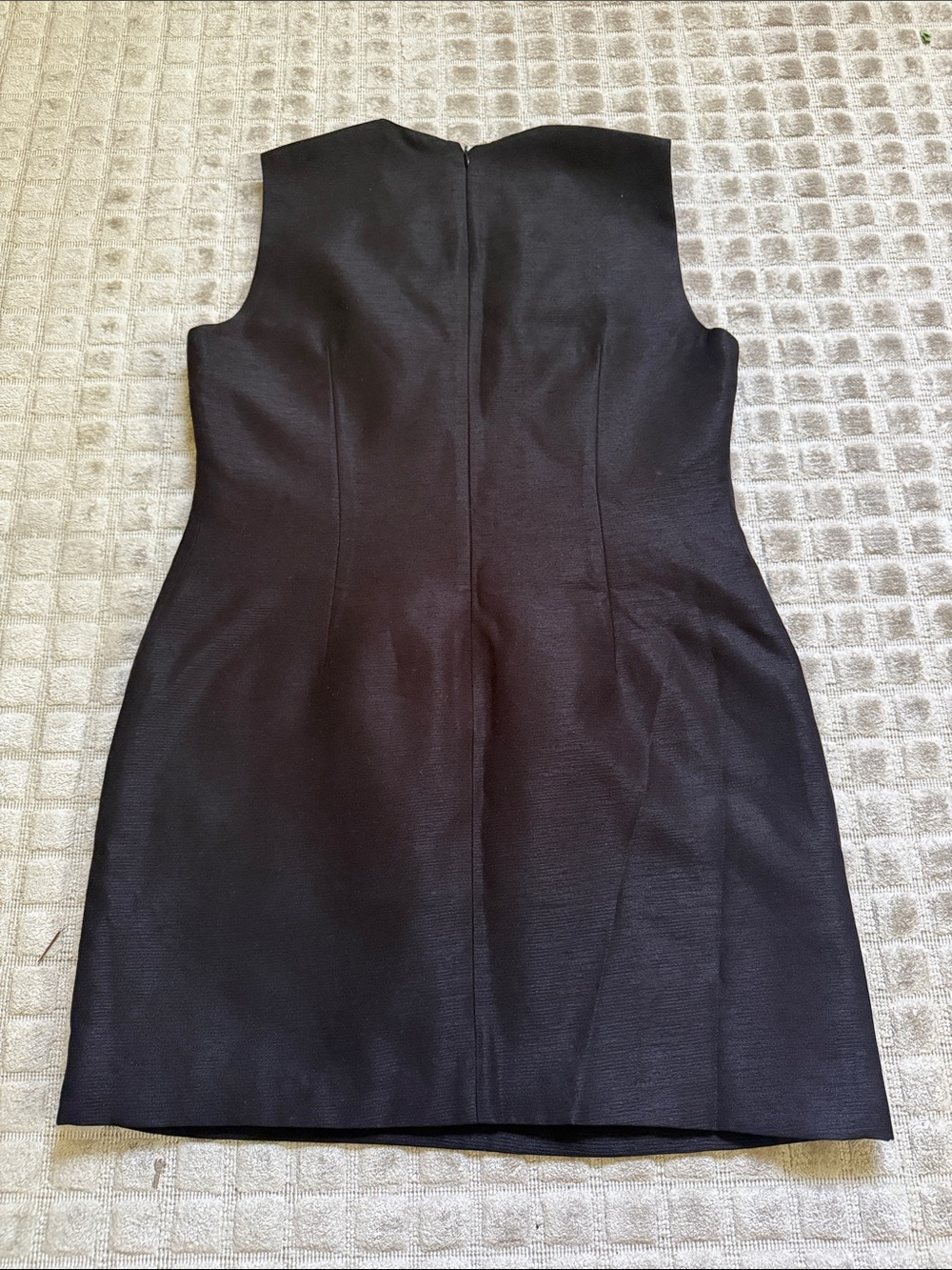 Versace ‘95 Medusa Black Sleeveless Mini Dress with Gold Accent Wool Silk Blend - Picture 11 of 12